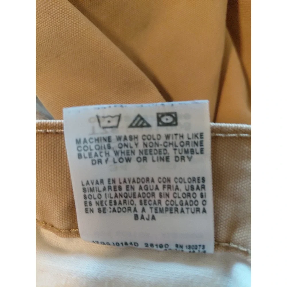 Wrangler Authentic Issue Mens 34x30 Carpenter Brown Jeans Pants 94LSWAO Canvas